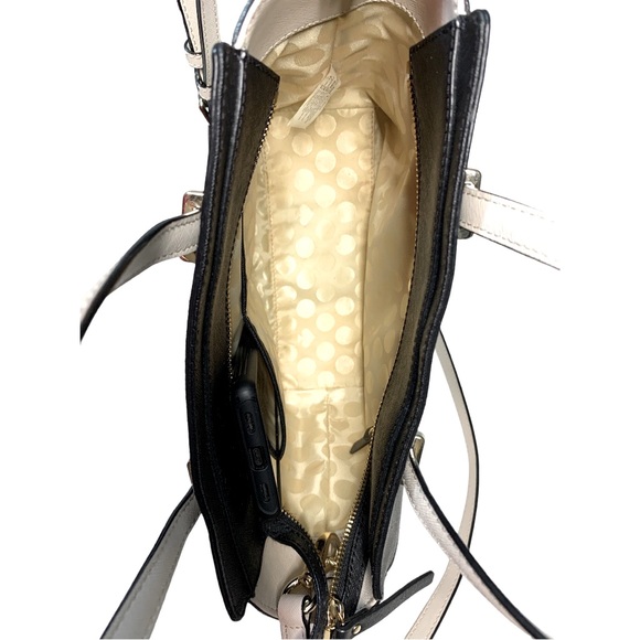 KATE SPADE NEW YORK Black and Ivory Cow Leather Cross Body Bag - Picture 7 of 17